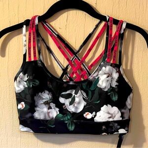 Victoria Secret Sport Floral Strappy Sports Bra